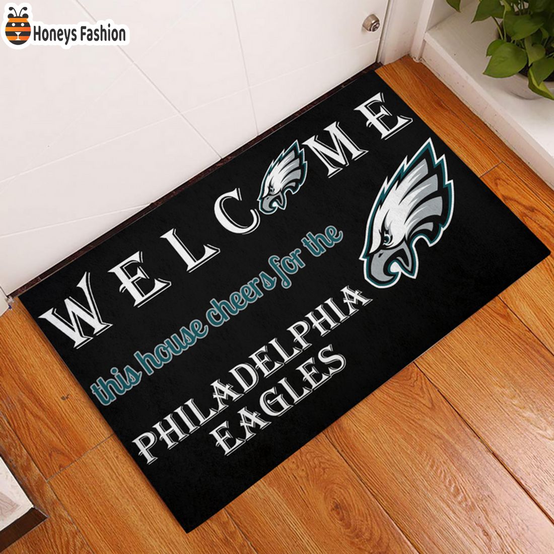 HOT Welcome This House Cheers For The Philadelphia Eagles Doormat