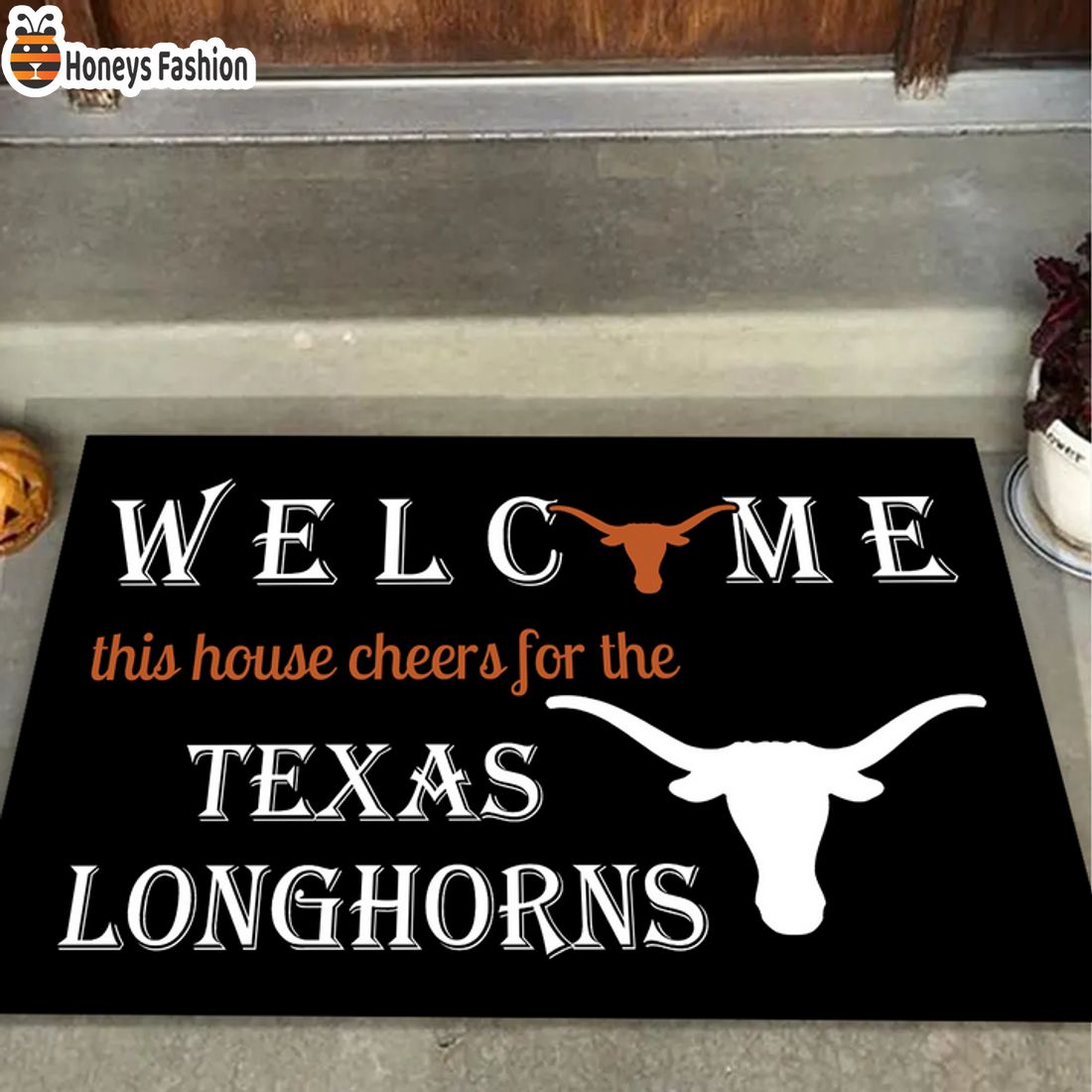 HOT Welcome This House Cheers For The Texas Longhorns Doormat