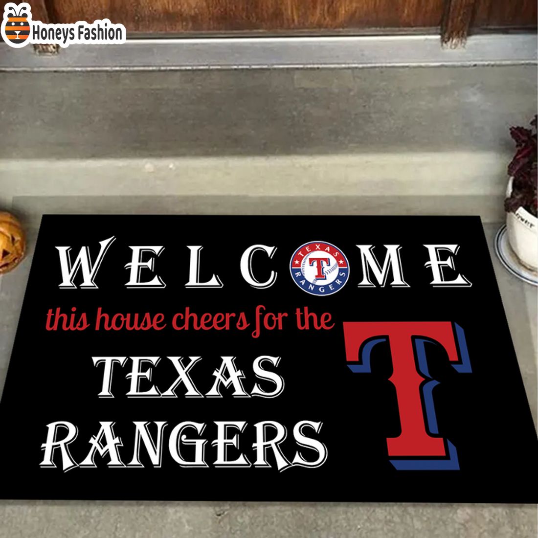 HOT Welcome This House Cheers For The Texas Rangers Doormat