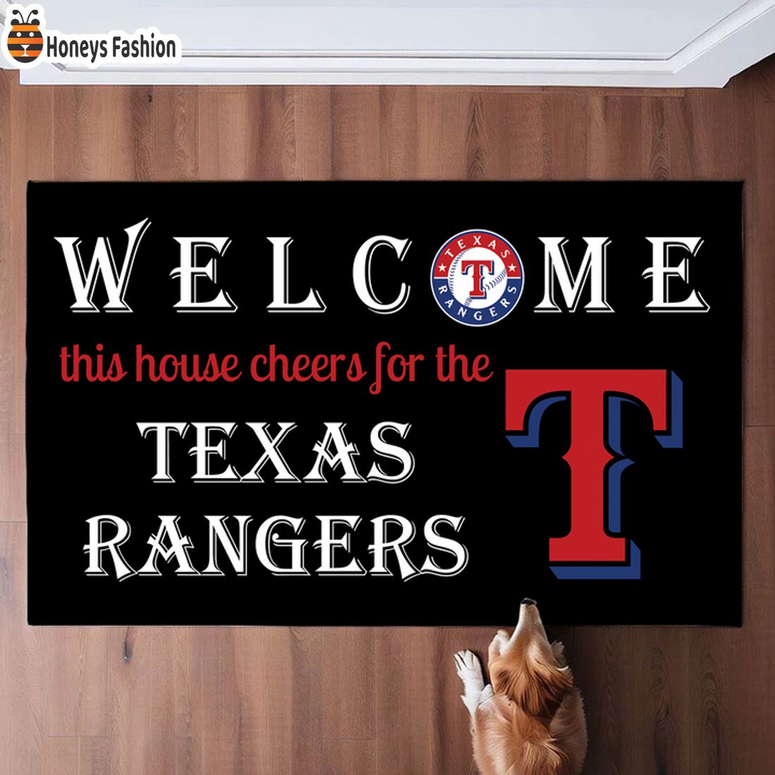 HOT Welcome This House Cheers For The Texas Rangers Doormat