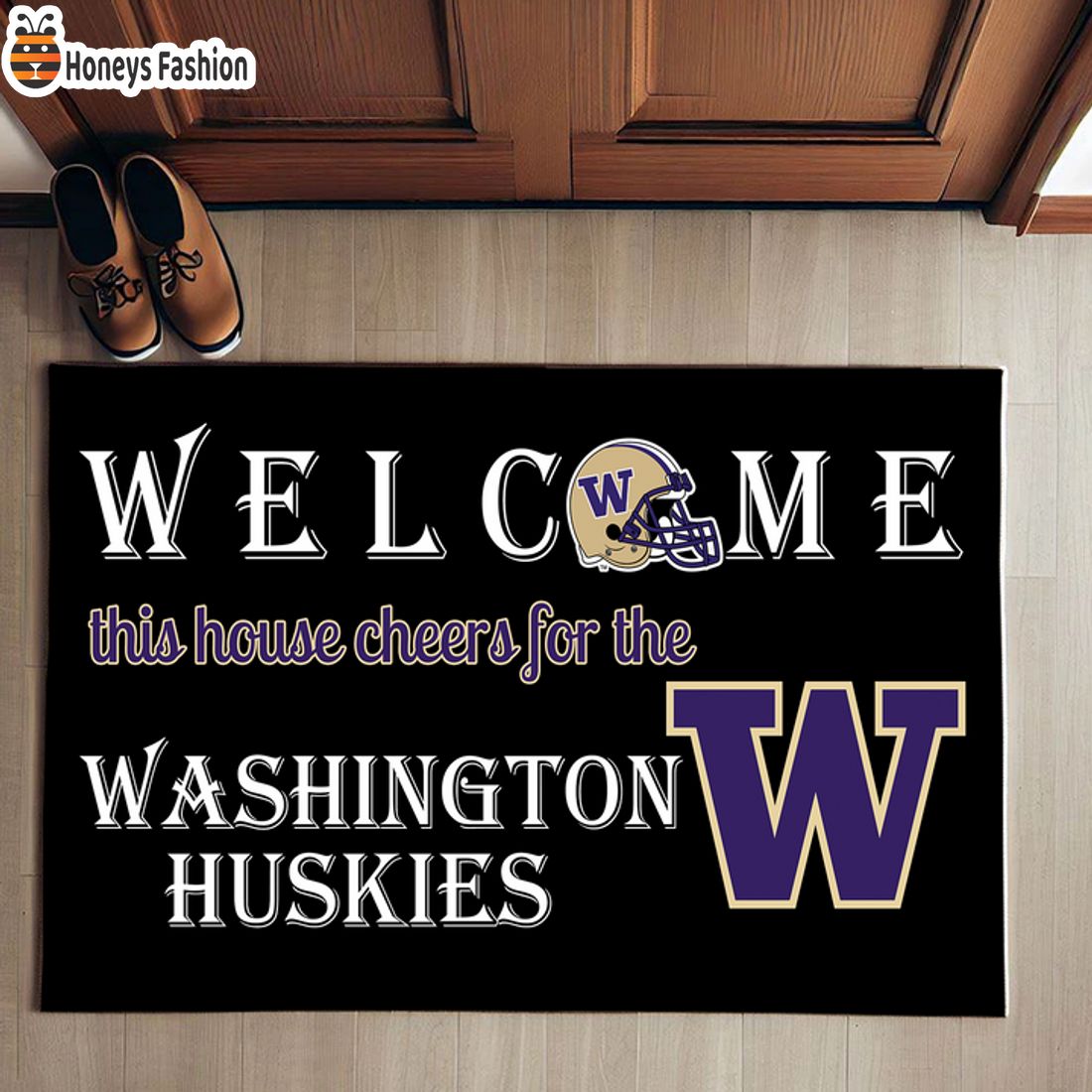 HOT Welcome This House Cheers For The Washington Huskies Doormat