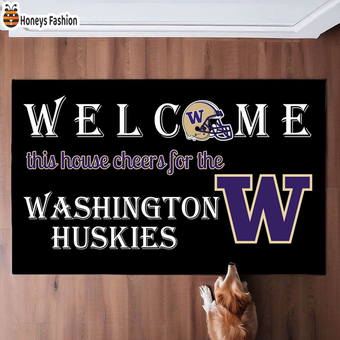 HOT Welcome This House Cheers For The Washington Huskies Doormat