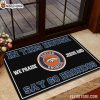 In this house we praise jesus and say go Broncos doormat
