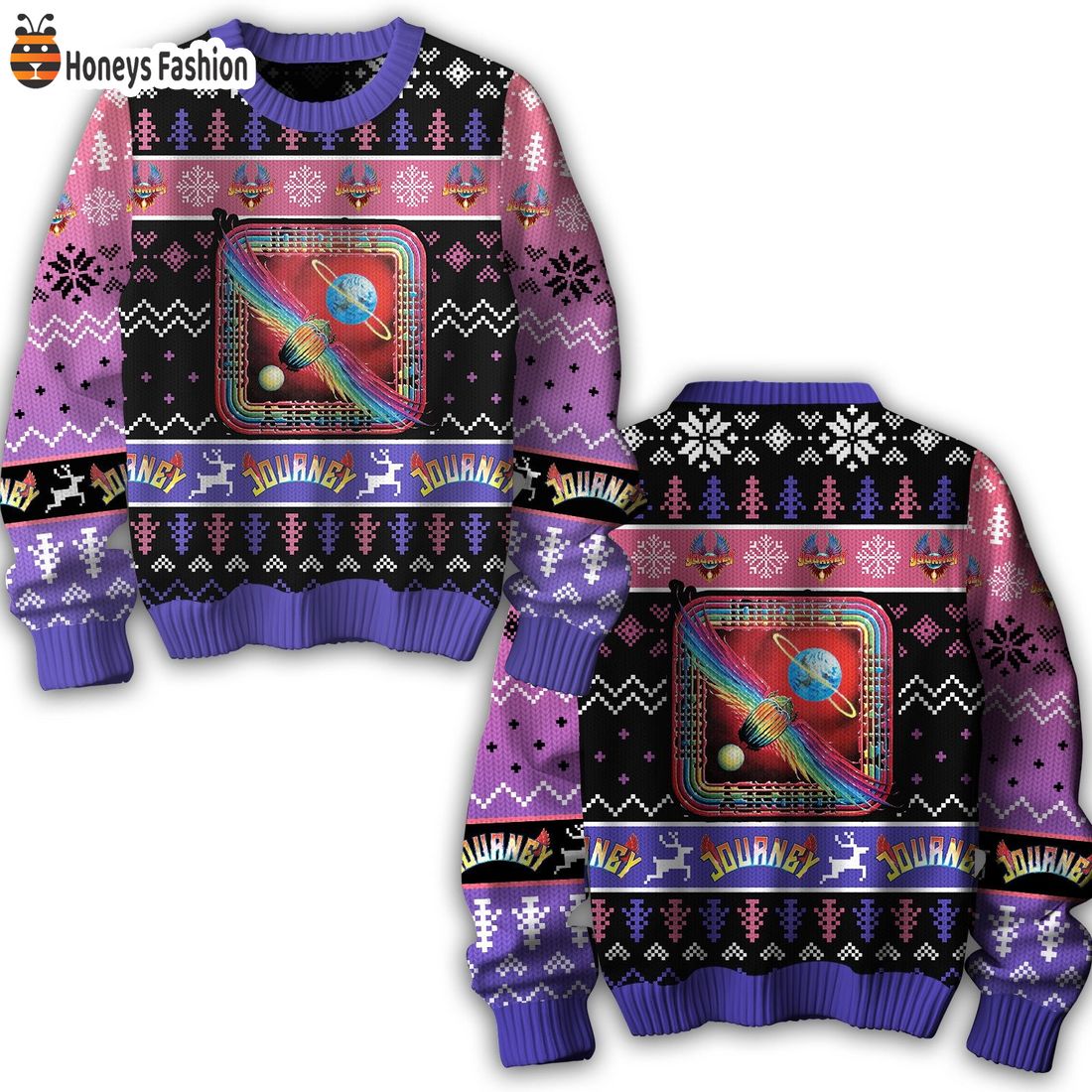 Journey Rock Band Ugly Sweater