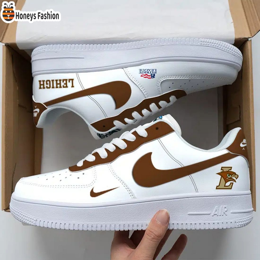 Lehigh Mountain Hawks NCAA Air Force Custom Nike Air Force Sneaker