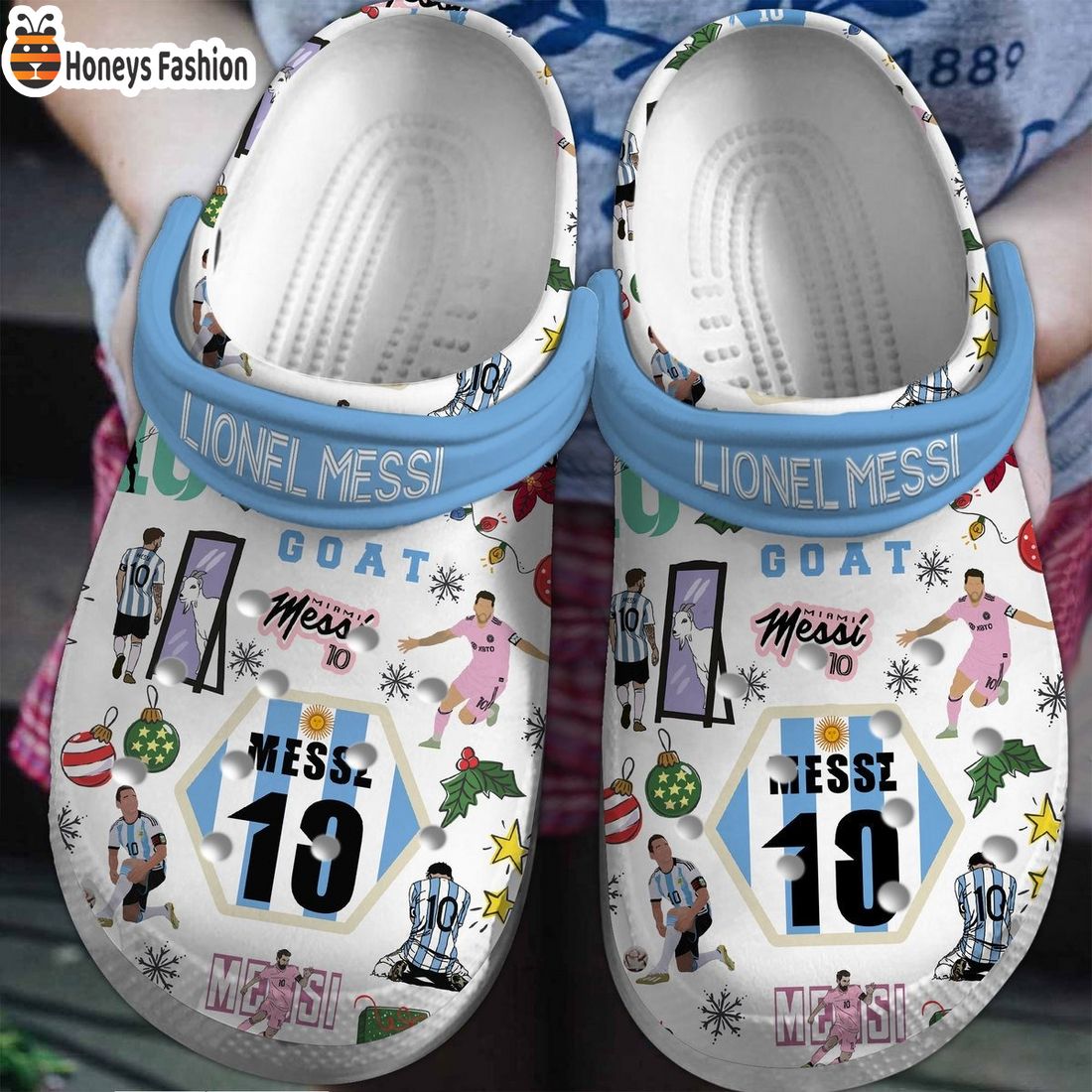 Lionel Messi M10 Goat Crocs Clogs Shoes