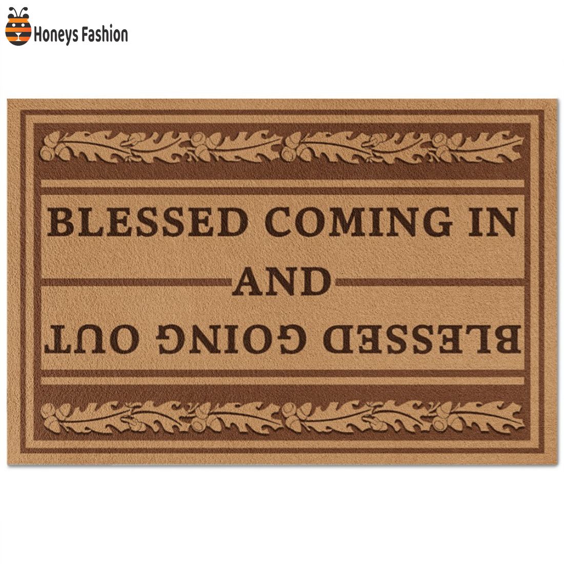 NEW Blessed Coming In And Blessed Going Out Doormat