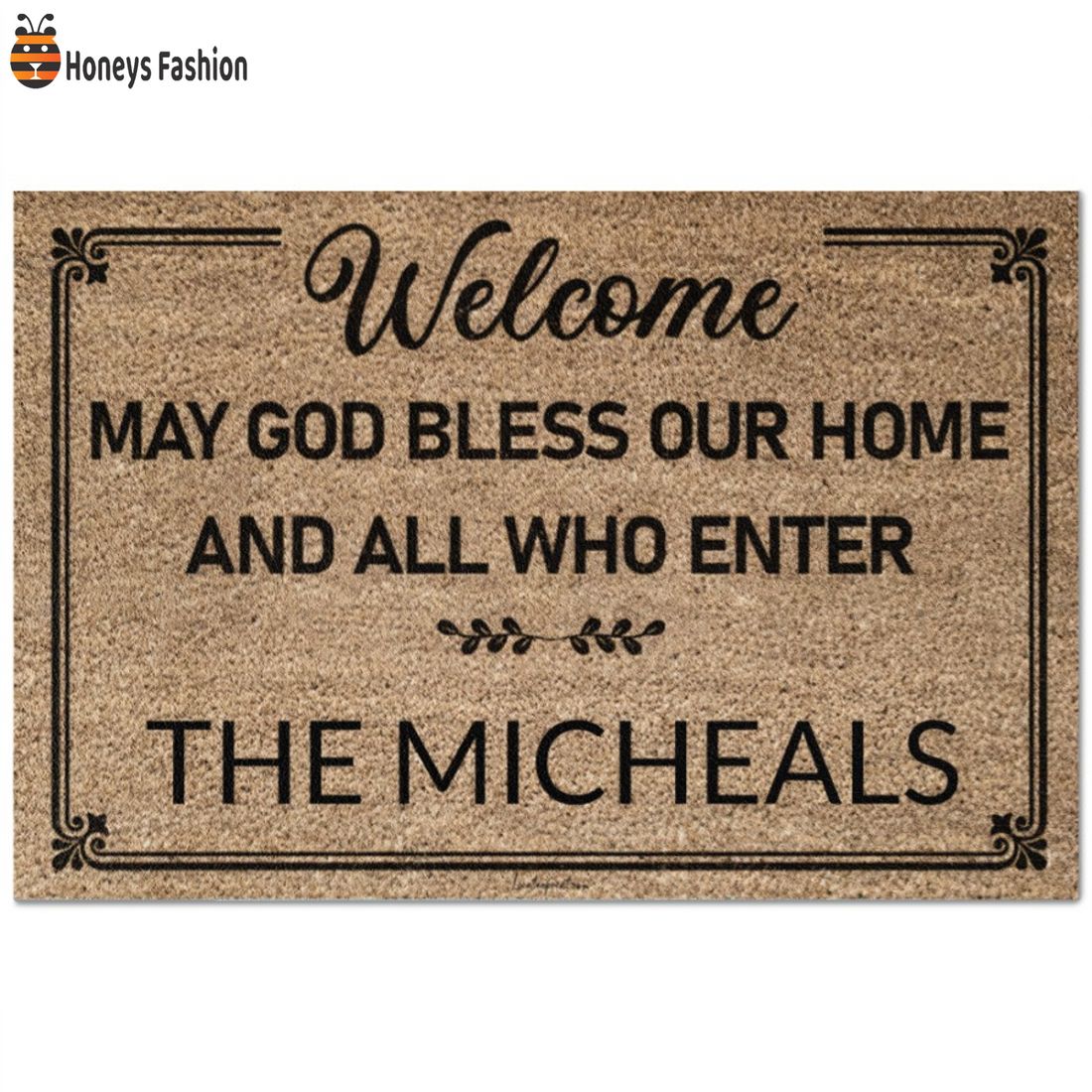 NEW Welcome May God Bless Our Home And All Who Enter The Micheals Doormat