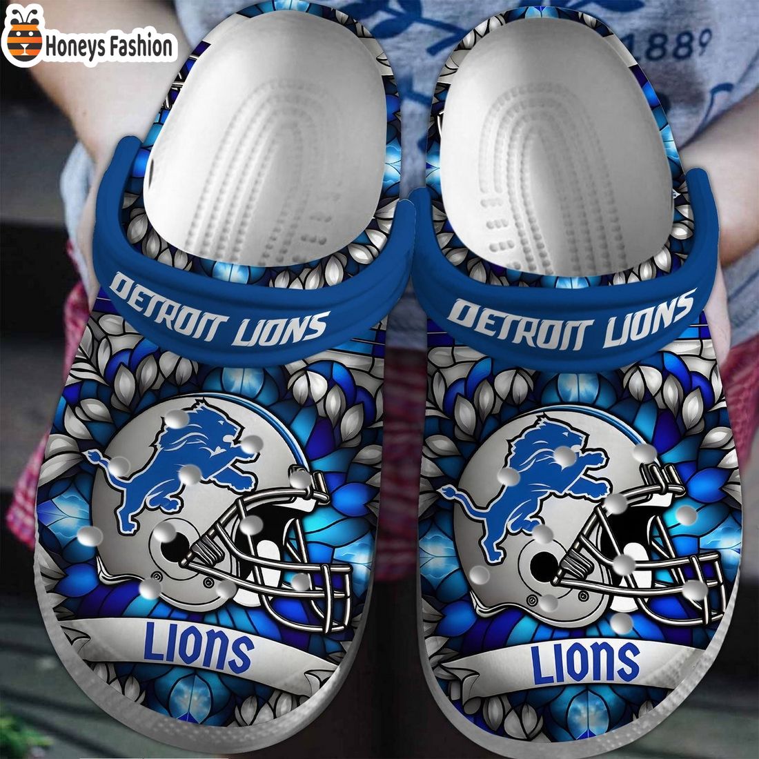 NFL Detroit Lions Crocs Clogs Shoes
