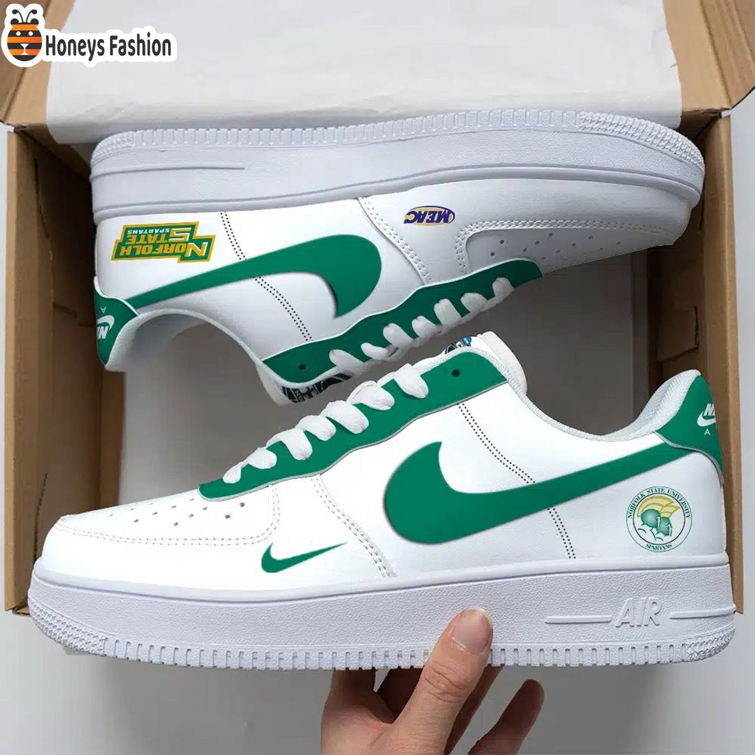 Norfolk State Spartans NCAA Air Force Custom Nike Air Force Sneaker