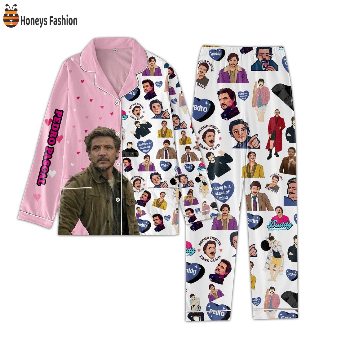 Pedro Pascal Daddy Is A State Of Mind Pajamas Set