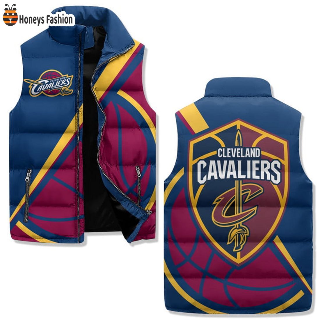 SELLER Cleveland Cavaliers Basketball Puffer Sleeveless Jacket
