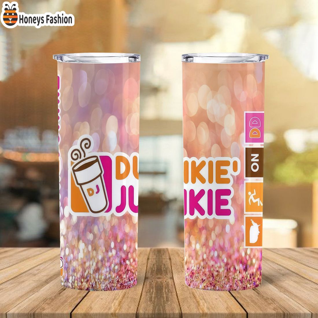 SELLER Dunkin’ Donuts America Runs On Dunkin’ Steel Tumbler