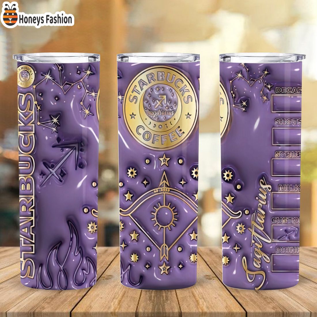 SELLER Starbucks Coffee 12 Signs Of The Zodiac Steel Tumbler