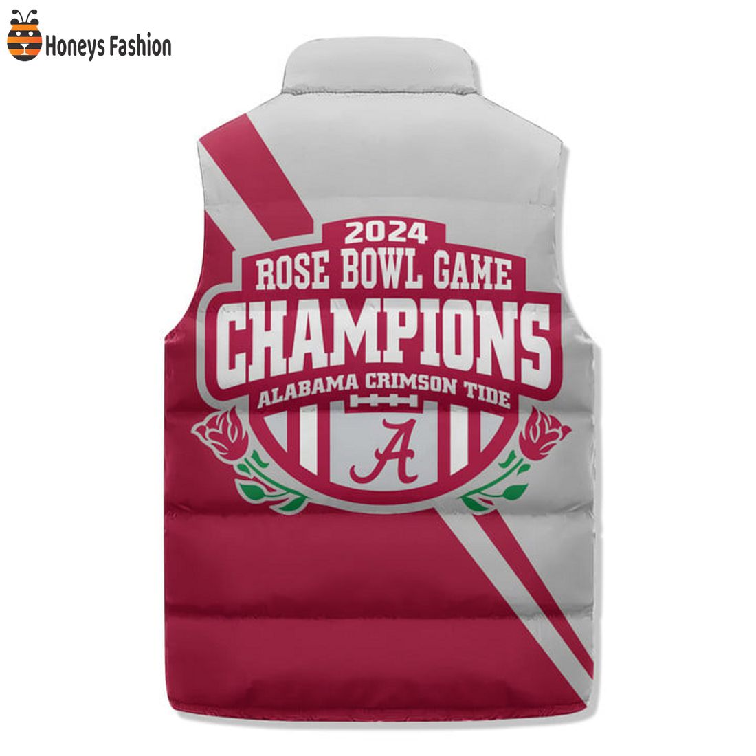 TRENDING Alabama Crimson Tide Rose Bowl Game 2024 Puffer Sleeveless Jacket