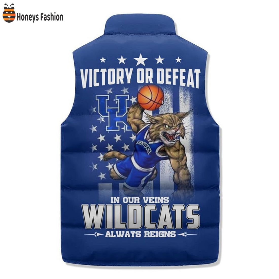 TRENDING Kentucky Wildcats Victory Or Defeat Puffer Sleeveless Jacket