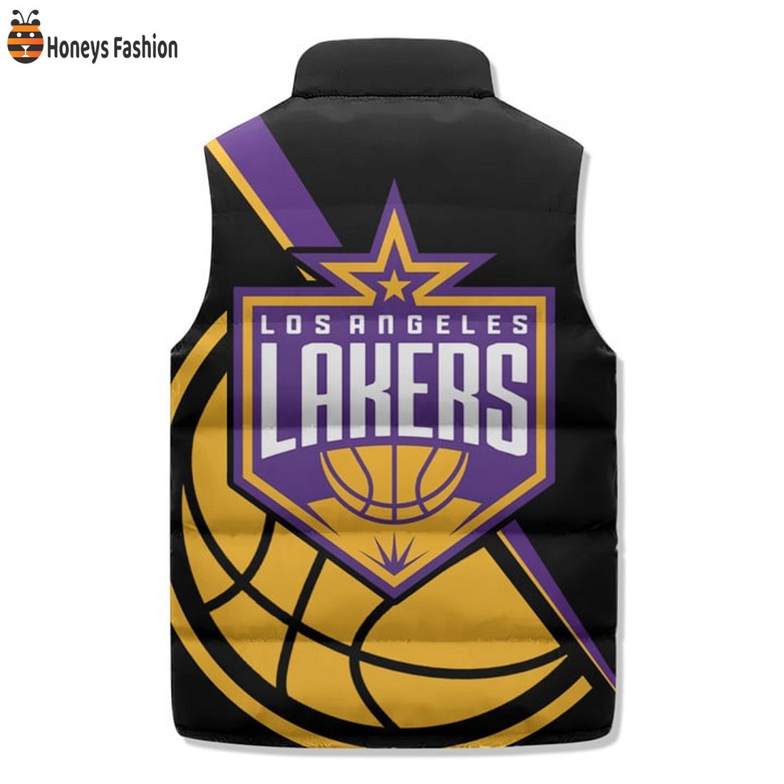 TRENDING Los Angeles Lakers Basketball Puffer Sleeveless Jacket