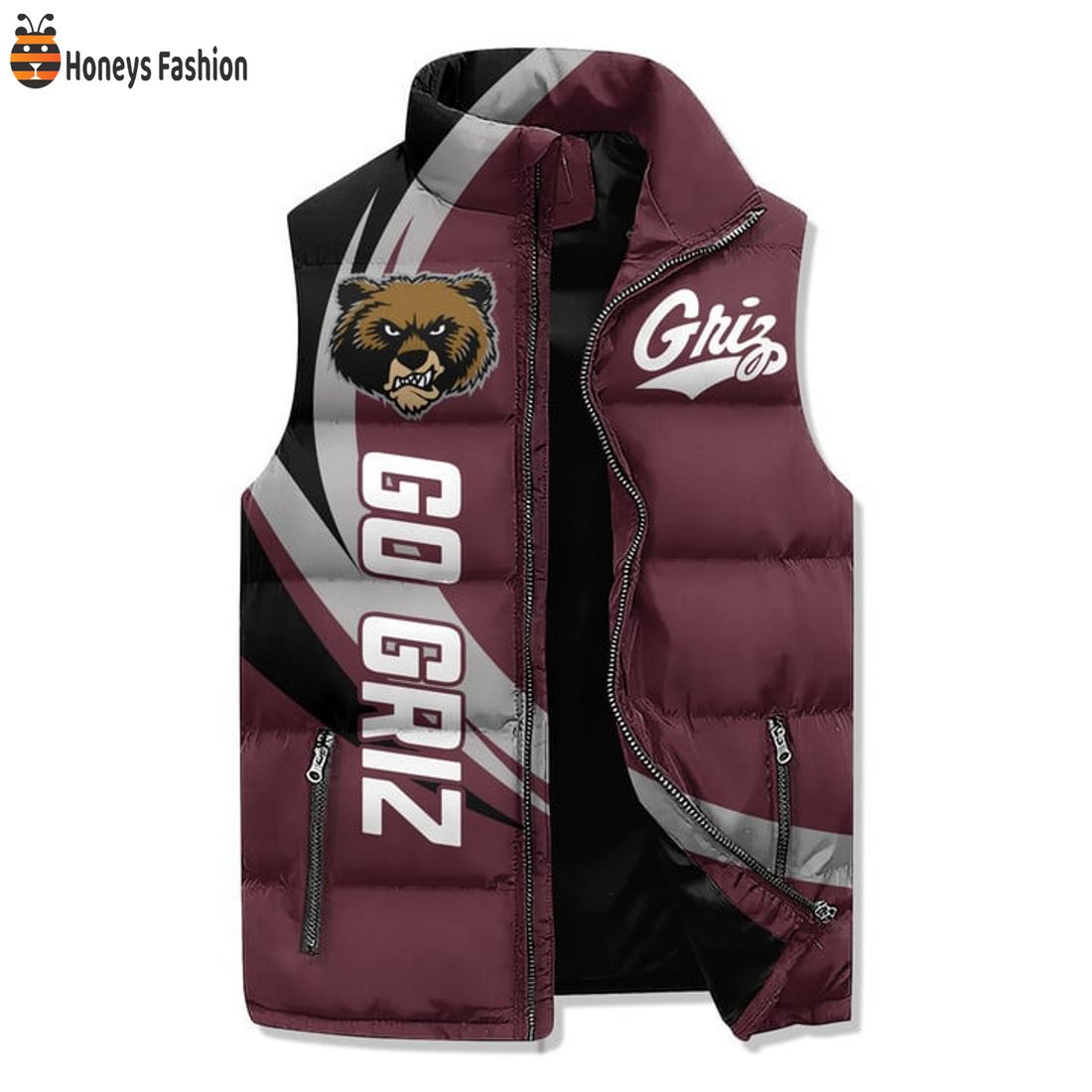 TRENDING Montana Grizzlies Damn Right I’m A Grizzlies Fan Win Or Lose Puffer Sleeveless Jacket