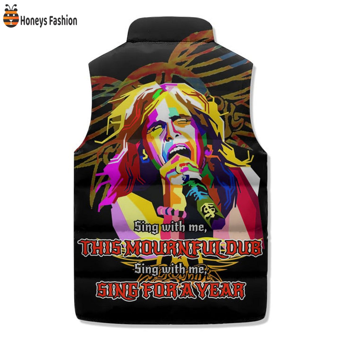 TRENDING Steven Tyler Sing With Me Sing For A Year Puffer Sleeveless Jacket