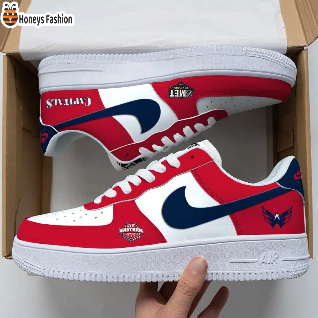 Washington Capitals NHL Air Force Custom Nike Air Force Sneaker