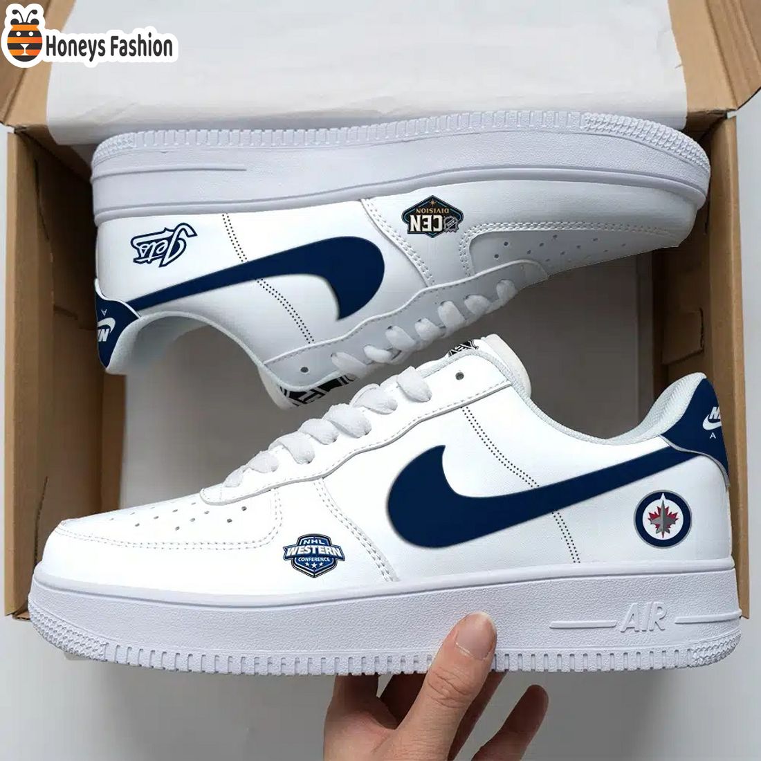 Winnipeg Jets NHL Air Force Custom Nike Air Force Sneaker