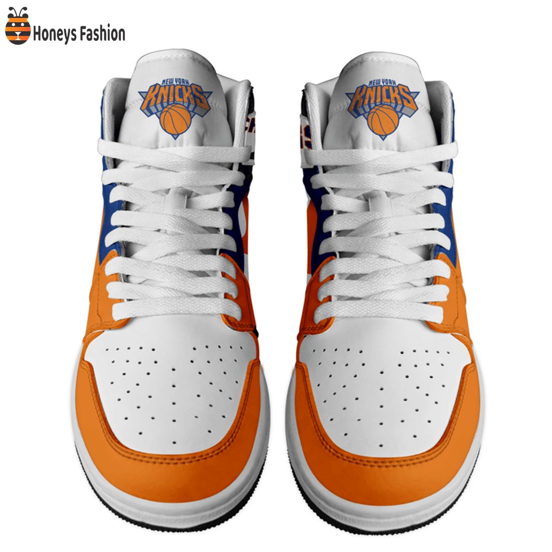 BEST New York Knicks Orange Nike Air Jordan 1 High Sneaker