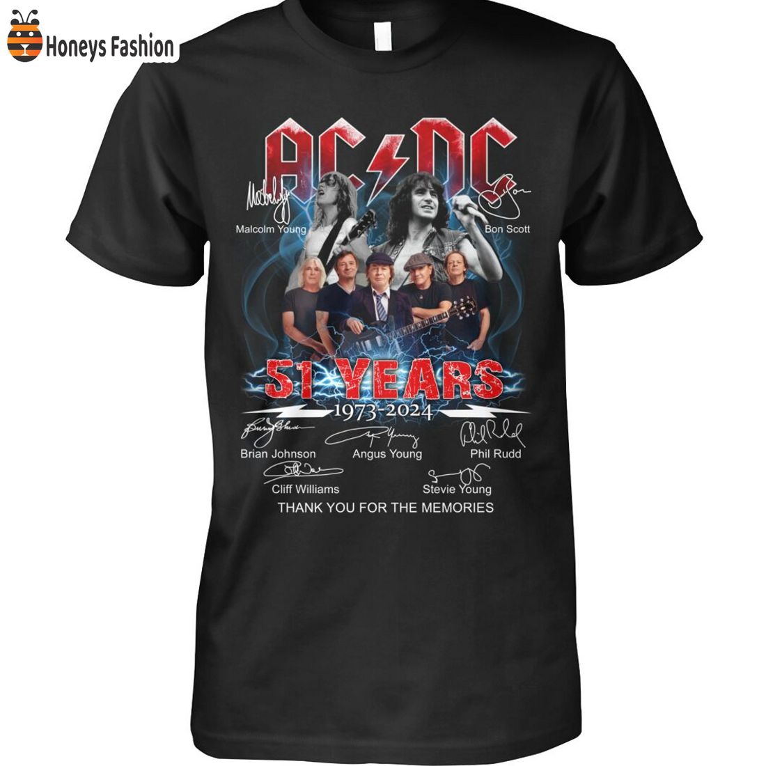 BEST SELLER Acdc 51 Years Thank You For The Memories Shirt
