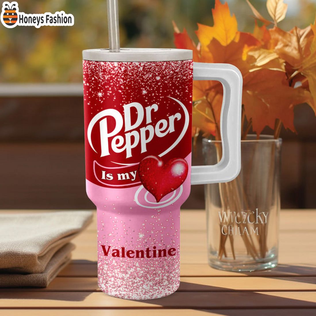 NEW Dr Pepper Is My Valentine Stanley Tumbler