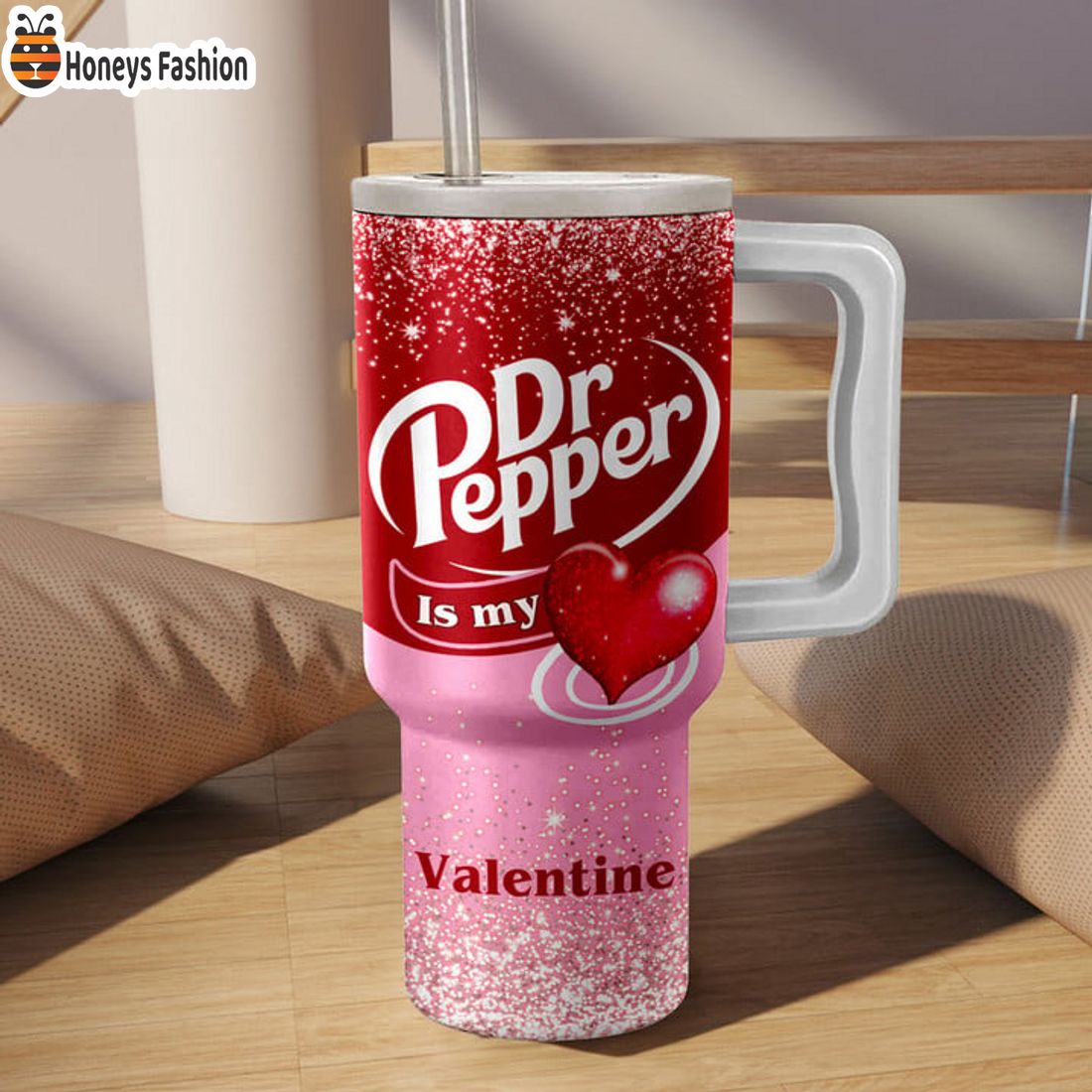 NEW Dr Pepper Is My Valentine Stanley Tumbler