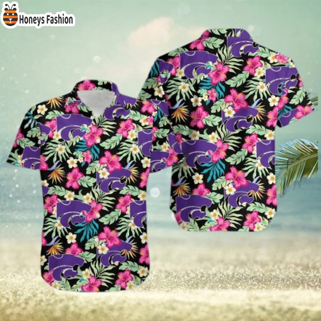 SELLER Kansas State Wildcats With Tropical Pattern Hawaiian Shirt Reyn Spooner