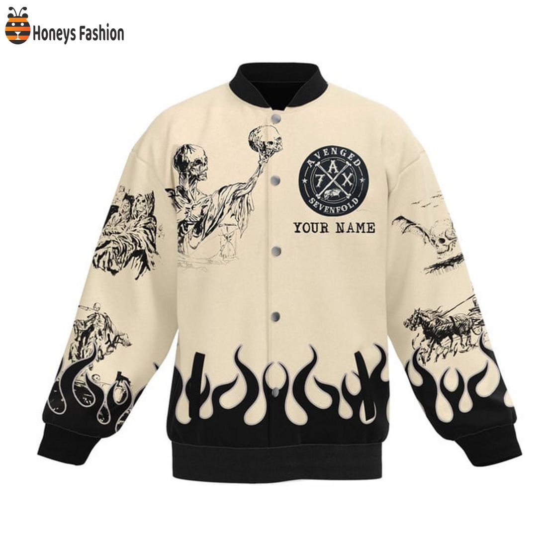 TRENDING Avenged Sevenfold Shepherd of Fire Custom Name Baseball Jacket