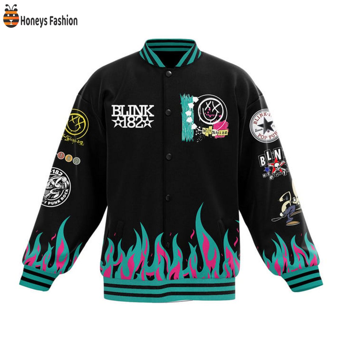 TRENDING Blink 182 All The Small Things True Care Truth Brings Baseball Jacket