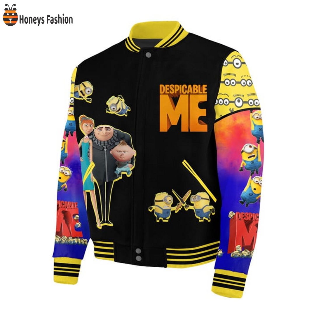 TRENDING Despicable Me Minions And Once The Moon Is Mine Baseball Jacket