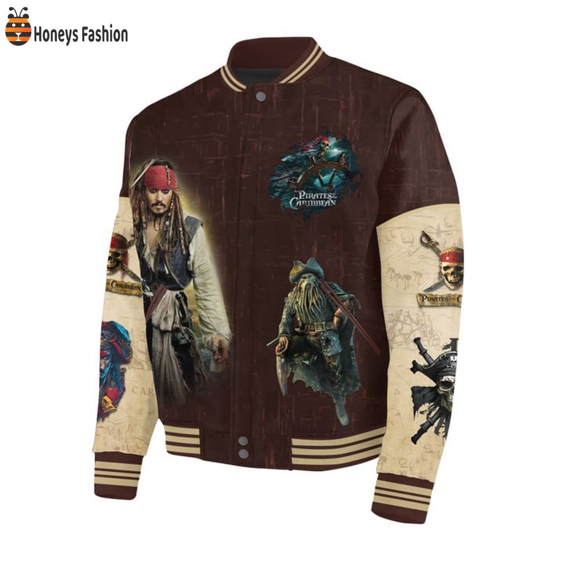 TRENDING Pirates of the Caribbean Not All Treasure Is Silver And Gold Baseball Jacket