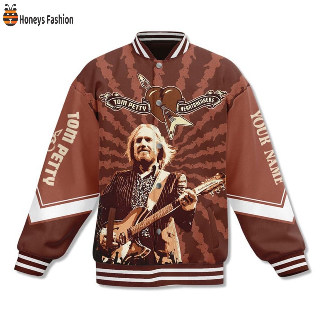 TRENDING Tom Petty Heartbreakers Wildflowers Custom Name Baseball Jacket