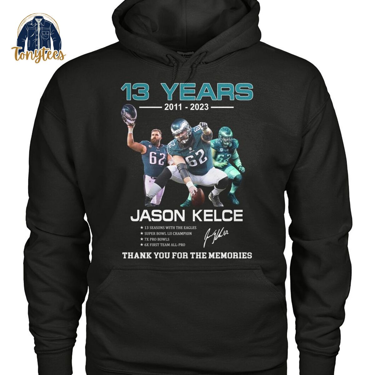13 years Jason Kelce thank you for the memories shirt