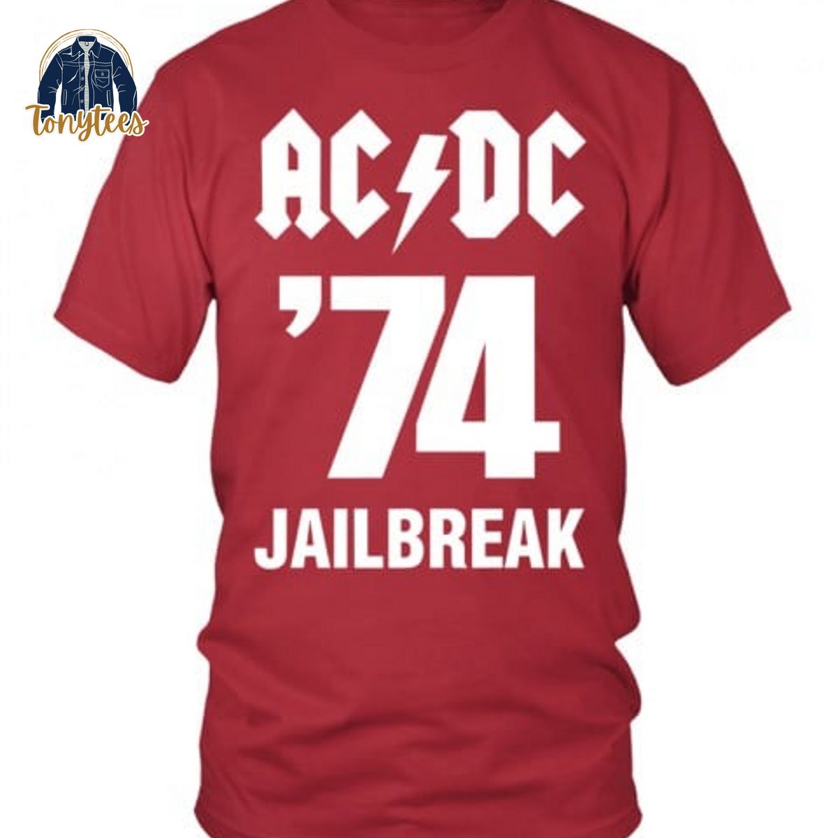 ACDC 74 Jailbreak Red Shirt