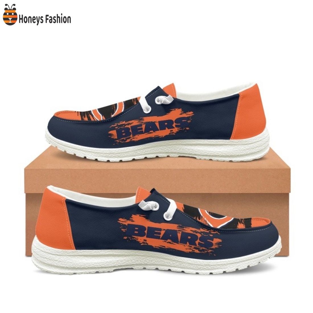AMAZING NFL Chicago Bears Lace Up Loafers Hey Dude Shoes