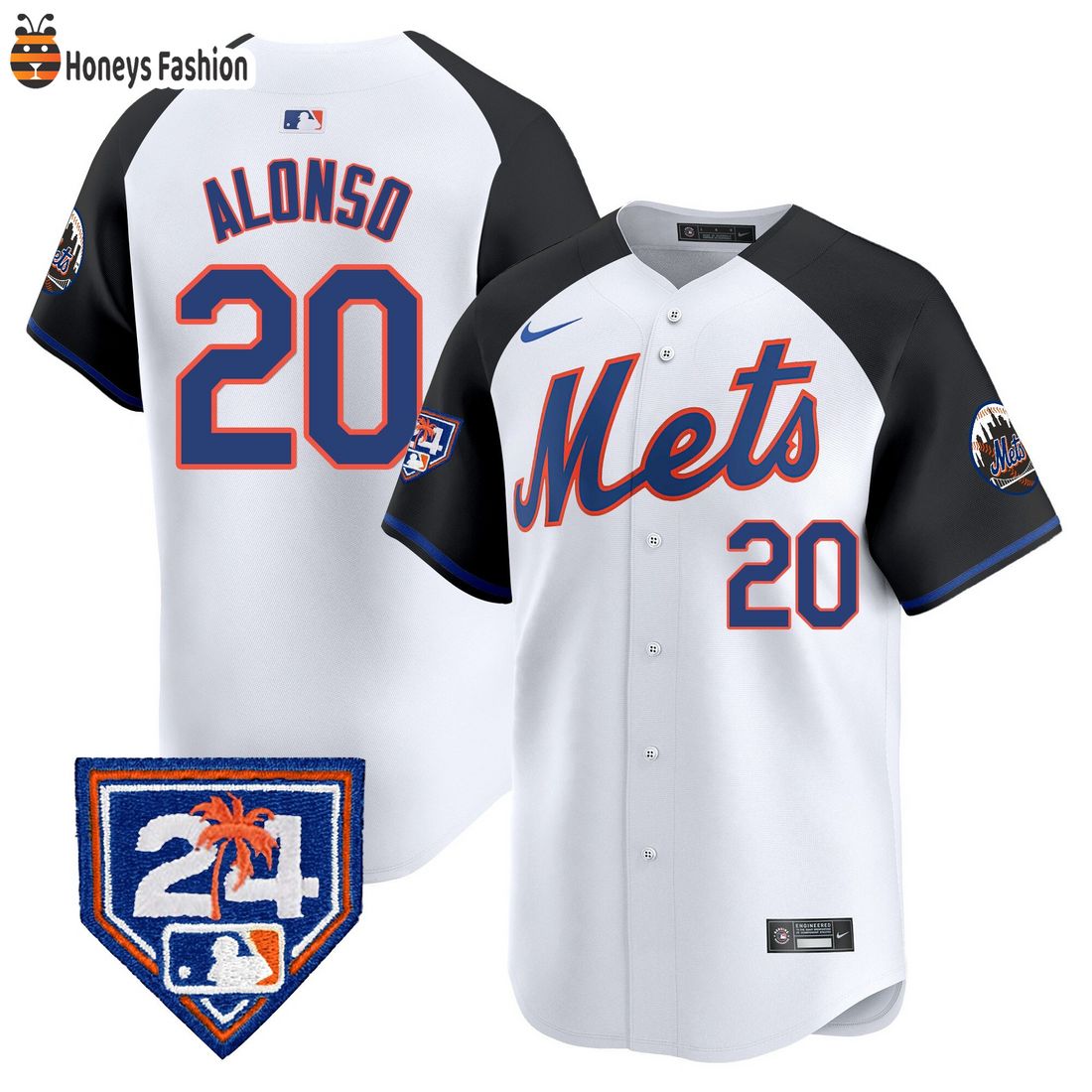 AMAZING Pete Alonso New York Mets 2024 Spring Training Vapor  Alternate Jersey
