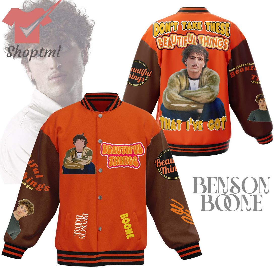 Benson Boone Beautiful Things Baseball Jacket