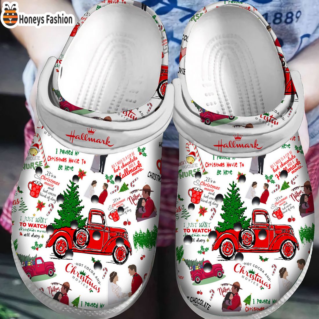 BEST Hallmark Christmas Crocs I Paused My Christmas Movie Crocband Shoes