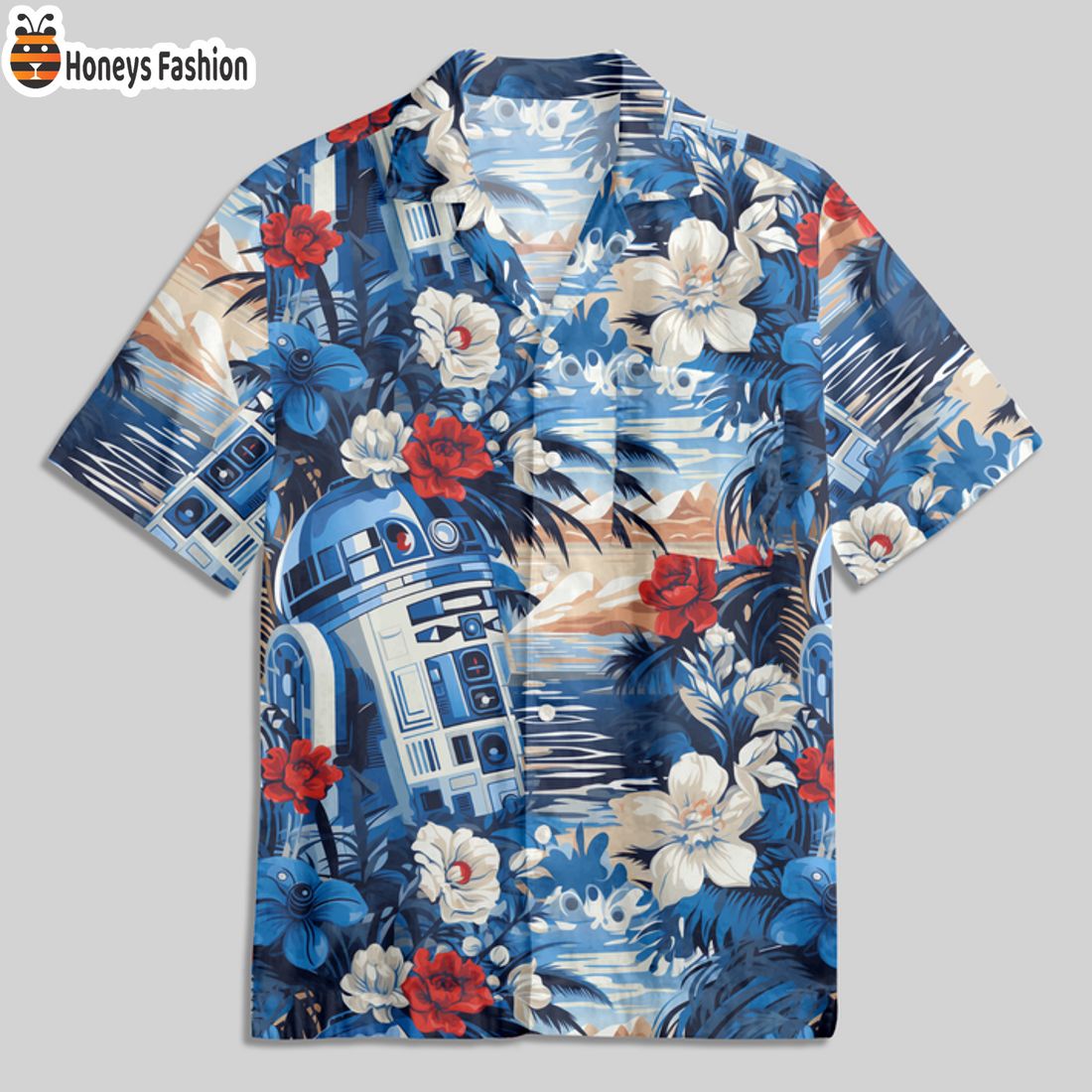 BEST R2-D2 Button Up Hawaiian Shirt