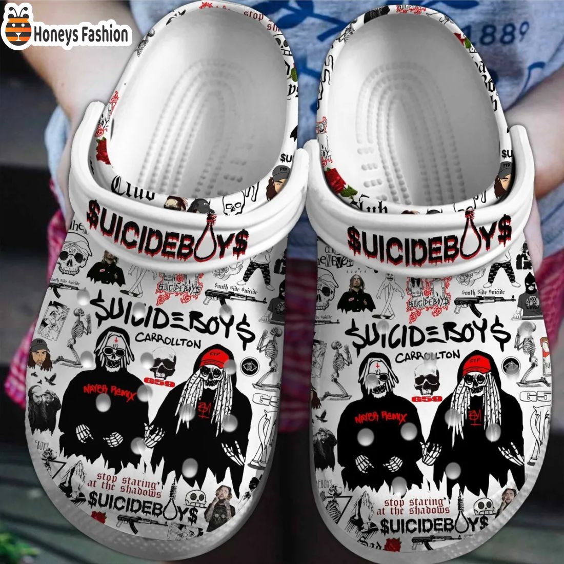 BEST Suicideboys Crocs Carrollton G59 Crocband Shoes