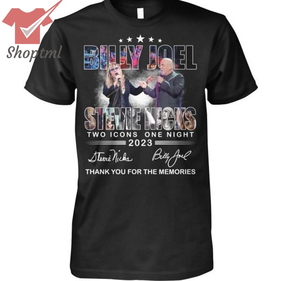 Billy Joel Stevie Nicks Two Icons One Night 2023 Shirt