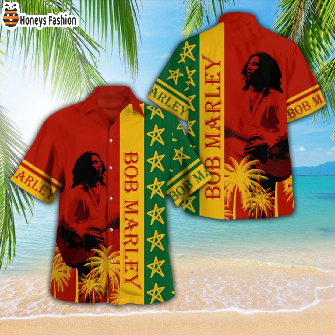 HOT Bob Marley 3D Hawaii Shirt