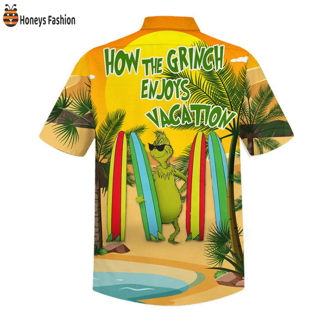 HOT How The Grinch Enjoys Vacation Hawaiian Shirt