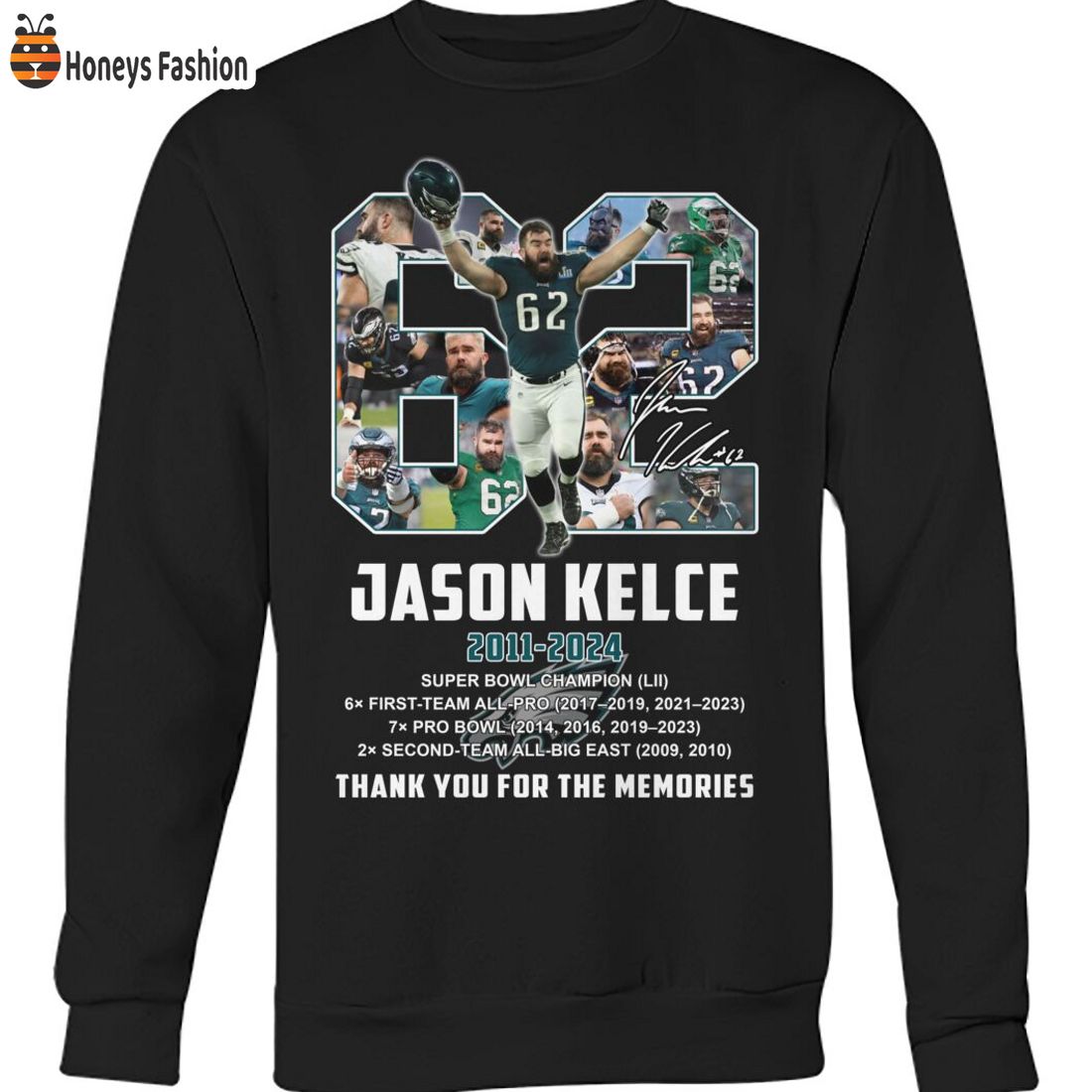 HOT Jason Kelce 2011 2024 Super Bowl Champion Thank You For The Memories Shirt