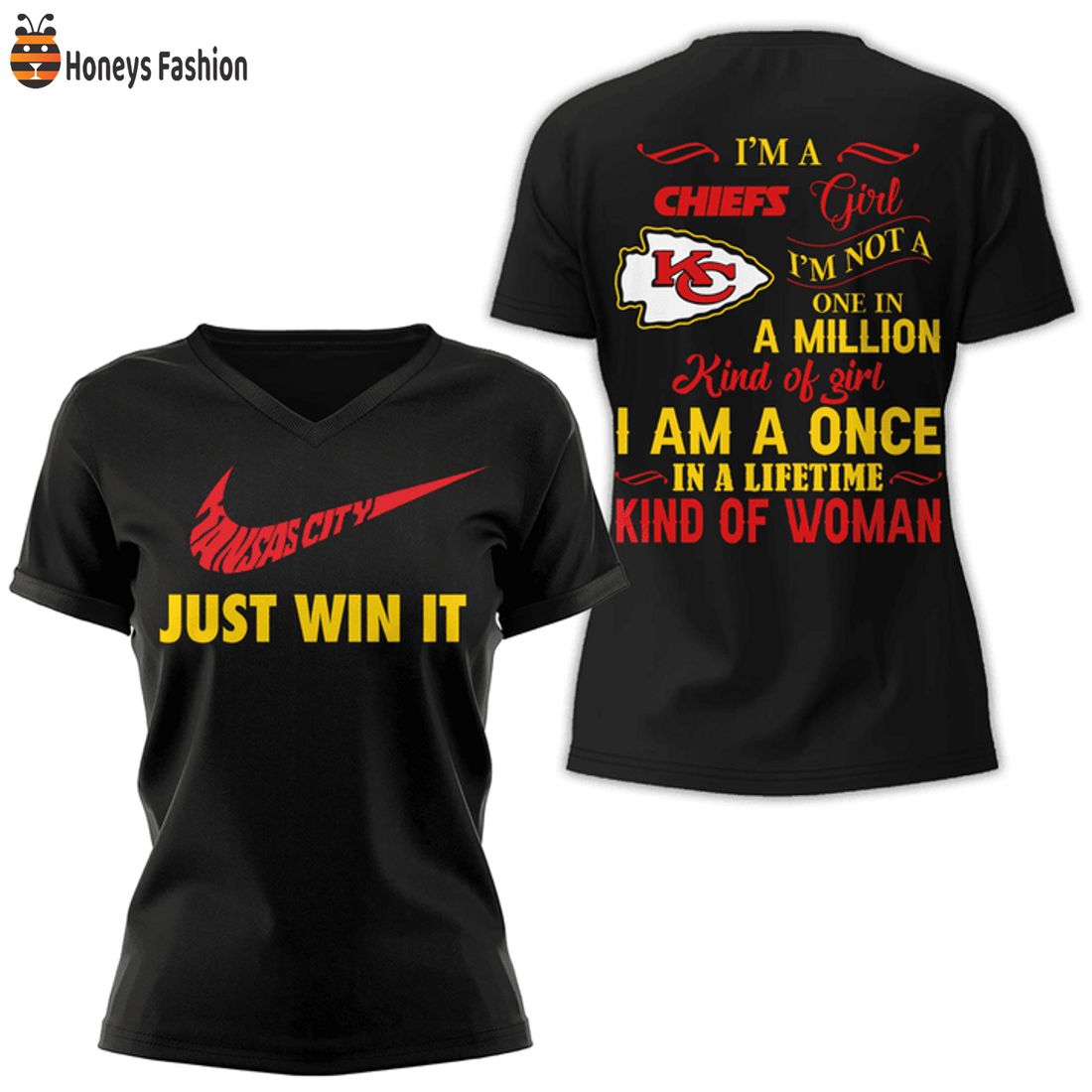 HOT Kansas City Chiefs Girl In A Lifetime Kind Of Woman Just Win It Nike Tshirt