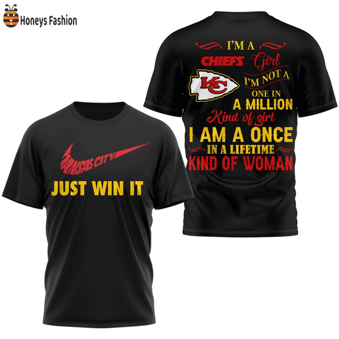 HOT Kansas City Chiefs Girl In A Lifetime Kind Of Woman Just Win It Nike Tshirt