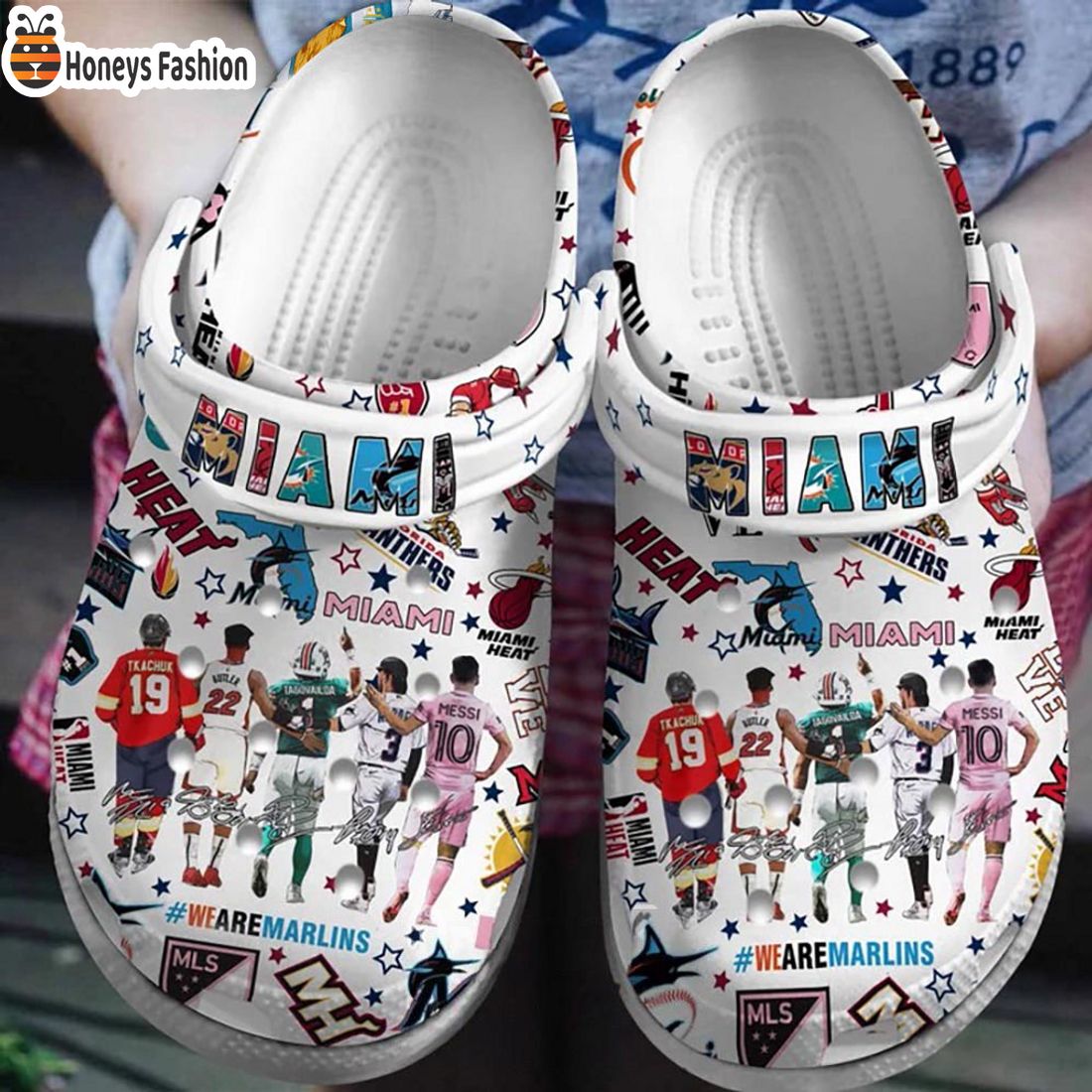 HOT Lioel Messi Crocs Miami Wearemarlins Inter Miami Crocband Shoes